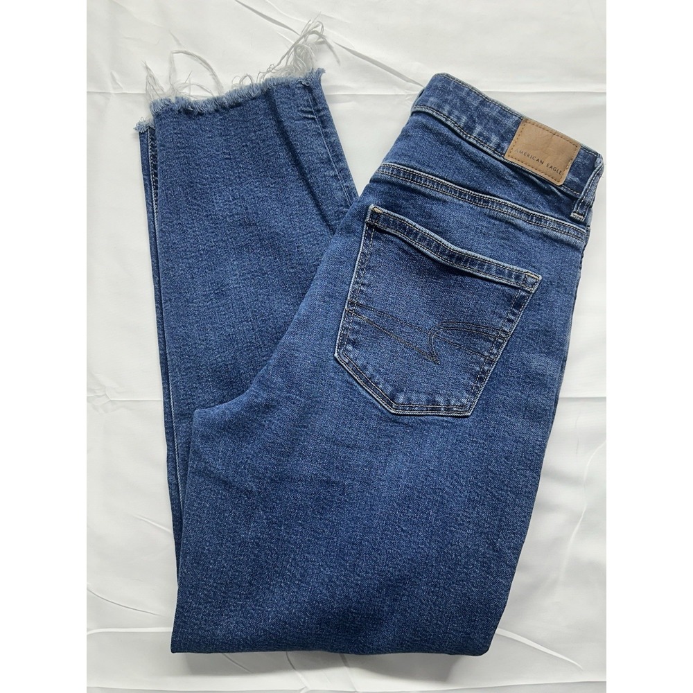 American Eagle Stretch 90s Mom‎ Straight Jeans Medium Wash Size 6 Regular